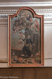 Roure. <br> Une grande toile du XVIIe siècle représente St Pierre quittant sa prison, guidé par un ange. Elle provient de l’ancienne chapelle des pénitents, consacrée à St Pierre.