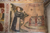 Chapelle Saint Sébastien de Roure. <br> Saint Bernard chassant le diable du Mont-Joux, aujourd’hui le Grand Saint Bernard.