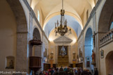 L'église de Saint-Martin-de-Pallières. A droite, la tribune.