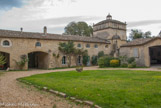 <center>Le château de Teillan. </center> Suite aux persécutions, beaucoup de moines huguenots partirent dans les Cévennes pour rejoindre les maquisards. Ils vendirent le monastère à un protestant, le marquis de Bornier, qui fit des transformations. Le château est toujours resté dans les mêmes mains depuis le marquis,il y a 400 ans. Sa fille a épousé un fils Adhémar, d'où les armoiries de cette famille. Le prince de Condé vint s'établir à Aimargues. Pour le combattre, Richelieu vint s'installer à Teillan et Louis XIII au château de Marsillargues.