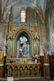 <center>Troisième chapelle de droite</center>Chaque chapelle, chaque pilier recèle statues et ex-voto, particulièrement la chapelle de Notre-Dame du Mont carmel, dont la Vierge a toujours été l’objet de la dévotion des fidèles
