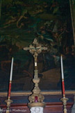 <center>Eglise Saint Théodore</center>Le tableau de Beaufort du XVIIIe. représente saint Louis embarquant pour la croisade à Aigues-Mortes.