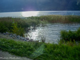 <center></center><center>Le lac du Bouget. </center> La roselière du lac.