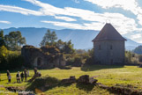<center></center><center>Le château de Thomas II. </center> Tour des Archives et tour de la Poterne.