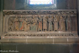 <center></center><center>L'église paroissiale Saint-Laurent </center>L'Annonciation,     Joseph est averti par deux anges de la paternité divine de Jésus et de l'impérieuse nécessité de la fuite en Égypte pour échapper au massacre des Innocents,  l'adoration des Mages.