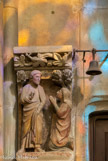 <center></center><center>L'église paroissiale Saint-Laurent </center>L'apparition du ressuscité à Marie-Madeleine. Inquiète de la disparition du corps du Christ, la sainte femme s'entend appelée par son prénom et reconnaît alors le Sauveur. Revêtu d'un manteau rouge, Jésus, par un geste de la main lui signifie son refus explicite d'être touché (noli me tangere).