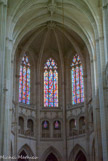 <center>La Cathédrale Saint-Pierre Saint-Paul. </center> Tous les vitraux de ces chapelles et du chœur sont de Jean Le Moal, associé à Anne Le Chevallier, qui a « voulu créer avant tout une lumière sacrée qui donne un climat religieux à l'ensemble du Chœur ». Pour lui, 