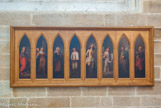 <center>La Cathédrale Saint-Pierre Saint-Paul. </center> Chapelle de Saint Félix.  14 petits tableaux de Sotta, jadis insérés dans des lambris (1845), ornent deux faces de cette chapelle, depuis l'année 2004.