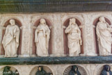<center>La Cathédrale Saint-Pierre Saint-Paul. </center> De gauche à droite, Barthélemy, Thomas, Matthieu, Simon.