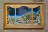 <center>La Cathédrale Saint-Pierre Saint-Paul. </center> Le triptyque de la Nativité, réalisé par le nantais Alain Thomas, inauguré par Mgr Soubrier le 24 décembre 2004 à Minuit, au début de la messe de Noël traduit toute l'innocence, la beauté et la joie de l'événement.