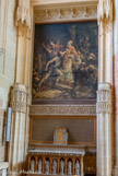 <center>La Cathédrale Saint-Pierre Saint-Paul. </center> Chapelle de Saint Gohard. Toile du peintre nantais Edouard Jolin (1852) représentant l'assassinat du Saint Evêque.