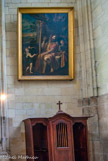 <center>La Cathédrale Saint-Pierre Saint-Paul. </center>Face à l'autel, une oeuvre du Dominiquin (1581-1641) reproduite par Vidal et représentant le Roi David Ancêtre du Christ, jouant de la harpe et auteur des Psaumes.