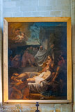 <center>La Cathédrale Saint-Pierre Saint-Paul. </center> Un tableau du nantais Vauchelet (1839) représentant le martyre des Saints Donatien et Rogatien étendus sur les chevalets. Une paire d’angelots vient couronner la jeune beauté sacrifiée. Aux bourreaux et aux juges sont réservées l’ombre et la laideur, la cruauté au prêtre et à l’assistant ambigu.
