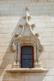 <center>Le château des ducs de Bretagne. </center> Fenêtre de la toue du Fer à Cheval.