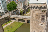 <center>Le château des ducs de Bretagne. </center> La tour de la Boulangerie.