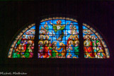 <center>Notre-Dame de Bon-Port. </center> Vitrail de François Denis représentant l'Ascension du Christ.