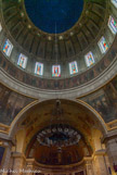 <center>Notre-Dame de Bon-Port. </center> Alphonse Le Hénaff (1821-1884) appelé par le curé de la paroisse,  va de 1858 à 1860 y peindre sur le tambour de la coupole une grande frise peinte à la cire sur un fond or, représentant la Vierge Immaculée avec sept groupes de personnages de l'Ancien et du Nouveau Testament proclamant le dogme de l'Immaculée Conception.