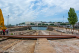 <center>Ile de Nantes. </center> Une cale sèche.
