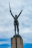 <center>Ile de Nantes. </center> Statue provenant du monument aux morts et qui a fait scandale.
