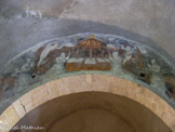 <center>Chapelle Notre-Dame-des-Anges.</center>Fresque montrant les pénitents blancs dans leurs dévotions avec leurs cierges allumés