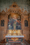 <center>Bayons</center>Retable représentant «l'Adoration des Mages», daté du 17e siècle et restauré en 1962.