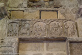 <center>La cathédrale Saint Apollinaire</center>De droite à gauche : l'Annonciation ; l'adoration des bergers ; l'adoration ddes mages ; la fuite en Egypte.