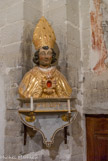 <center>L'église Saint-Trophime de Saumane.</center> Reliquaire. Saint Blaise.