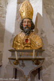 <center>L'église Saint-Trophime de Saumane.</center> Reliquaire. Saint Trophime.