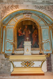 <center>L'église Saint-Trophime de Saumane.</center> Le mariage de Marie et Joseph.