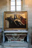 <center>L'église Notre-Dame </center>Copie de la Pietà (original au Louvre), chef-d'oeuvre de l'école d'Avignon