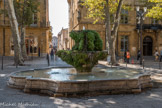 Fontaine des 9 Canons Construite en 1691 par Laurent Vallon, elle remplace une fontaine-abreuvoir où venaient se désaltérer les troupeaux en transhumance avant la création du Cours. On voit sur le sol le tracé ancien de la fontaine, qui fut rétrécite pour la circulation.