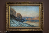 Sisley <br> La Seine à Bougival en hiver. 1872.