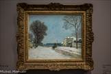 Sisley <br> En hiver – effet de neige. 1876.