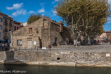 Collioure. <br> La capitainerie, emplacement du rempart du XVIIe.