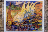 Collioure. <br> André Derain (1880-1954)
Bateaux de pêcheurs, Collioure 1905
Huile sur toile, 81 x 100,3 cm