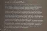 Musée Htacinthe Rigaud. <br> Croire en Roussillon.
De la naissance à la mort, la religion scande les grandes étapes de la vie et accompagne le fidèle. Les ordres mendiants (franciscains, dominicains, carmes et grands augustins), fortement implantés à Perpignan, favorisent par leur prêche le développement d’un sentiment religieux rigoriste.
La Contre-Réforme, instituée par le concile de Trente (1545-1563) pour endiguer la progression de la réforme protestante, ne fera qu’accroître une religion où la pénitence et la contrition occupent déjà une large place C’est dans le sillage des prêches virulents de saint Vincent Ferrier, frère dominicain, qu’est créée en 1416 la confrérie de la Sanch. Si ses pénitents accompagnaient alors les condamnés à mort jusqu’au lieu de leur exécution, ils défilent encore aujourd’hui chaque Vendredi saint dans les rues de Perpignan pour accompagner le Christ jusqu’à la croix.
Pendant toute la période gothique (XIIIe-XVe siècles), les cloîtres accueillent les tombeaux des familles nobles tel le vicomte de Castelnou, les chapelles ceux des bourgeois récemment enrichis tel Perpenya Blan. Les confréries de commerçants et d’artisans, par le biais de commandes, recherchent la protection divine. Les tisserands de la ville se placent ainsi sous la protection de Notre-Dame des désemparés.