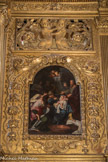 CHAPELLE DE L'ANNONCIADE. <br>Les deux travées latérales sont ornées d’une peinture représentant respectivement La nativité de la Vierge Marie, avec Joachim et sainte Anne.