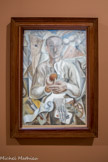 <center>André Masson </center>Balagny-sur-Thérain. 1896 - Paris. 1987.
Homme à l’orange 1923.
Huile sur toile.
