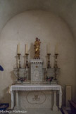 Flassan<br> En 1725, chapelle du Rosaire à droite du Transept.