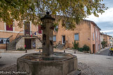 Flassan<br> La mairie, l’église, la fontaine et le lavoir font de cette place un lieu politique et social où les villageois profitent depuis toujours de l’ombre bienfaisante d’un bel arbre.
La mairie, ou maison commune, date du début du XVIIe siècle. Les archives évoquent ses travaux d’achèvement en 1609. Le double escalier à rampes en fer forgé est créé en 1908 lors d’une rénovation importante du bâtiment. Le rez-de-chaussée était, lui, occupé par un moulin à huile utilisé depuis le XVIIe siècle et actif jusqu’en 1925, et dont il ne reste que quelques pièces. '
La fontaine où l’on venait chercher de l’eau fraîche, où l’on faisait boire les chevaux, et le lavoir où se sont dit tant de secrets, ont été édifiés en 1860. Tout cela sous le regard d’un orme immense qui trônait au milieu de cette place.
« Roi majestueux de la place publique, que de souvenirs, que d’images tu suggères aux Flassannais », écrit en 1974 un poète local. Mais malade, l’arbre plus que bicentenaire est abattu en 1986, au grand dam des habitants. Un ormeau le remplace. Planté en 1997, souhaitons-lui de devenir le nouveau « roi » de cette place, joliment réaménagée en 2006.