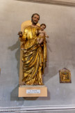 <center>Jour 3. Le couvent de Saint-François à Vico.</center>St Joseph. Production d’atelier français, statue en carton-pierre doré, milieu du XIXe siècle.