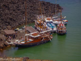 <center>Santorin</center>La caldeira. Visite de l'île Nea Kameni.