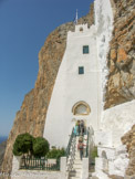 <center>Amorgos</center>Le monastère de Panaghia Hozoviotissa.