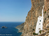 <center>Amorgos</center>Le monastère de Panaghia Hozoviotissa.