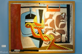 <center>Carton pour tapisserie (Marie Cuttoli), 1936.</center>Huile sur carton.