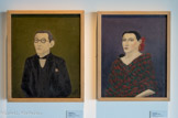 <center>Portraits de Le Corbusier et de sa Femme, 1924.</center>André Bauchant.
Huile sur toile.