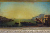 <center>Effet de soleil couchant sur la Méditerranée, 1858.</center>Auguste Aiguier..