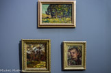 <center>Paysage, les chênes à Saint-Zacharie. Etude de sous-bois, paysage d'automne. Portrait d'Emma Ricard.</center>Adolphe Monticelli.