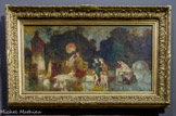<center>Scènes de parc, femmes, enfants, chien et cygnes.</center>Adolphe Monticelli.