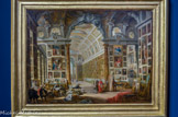 <center>La galerie du cardinal Silvio Valenti Gonzague.</center>Giovanni Paolo Pannini.
